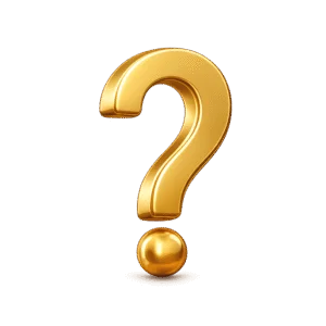 3D Gold Question Mark